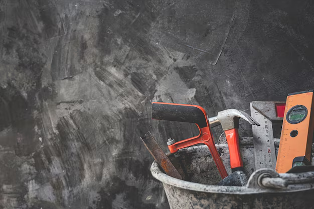 Werkzeug und Arbeitsmaterialien für Sanierungs- und Renovierungsarbeiten